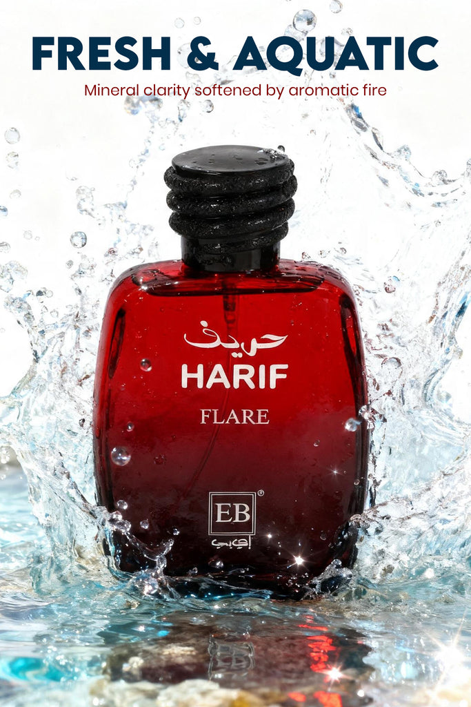 HARIF FLARE SPRAY PERFUME EAU DE PARFUM FOR MEN AND WOMEN - 100ML/3.4FL.OZ.