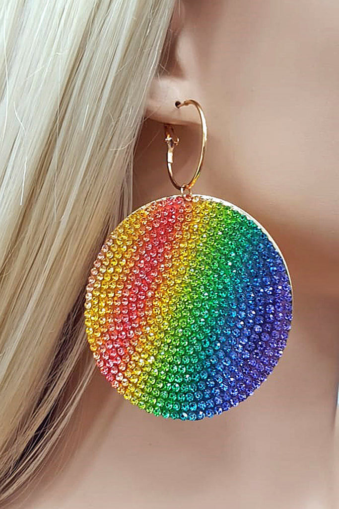 RHINESTONE FASHION EARRINGS