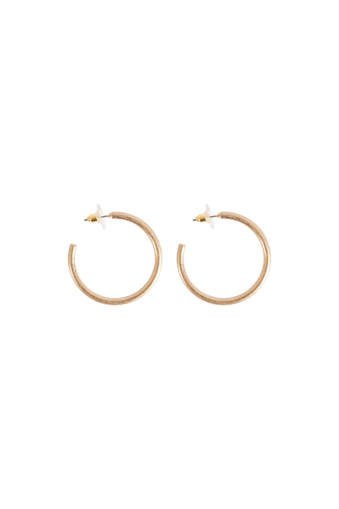 1.5 INCHES POST HOOP EARRINGS