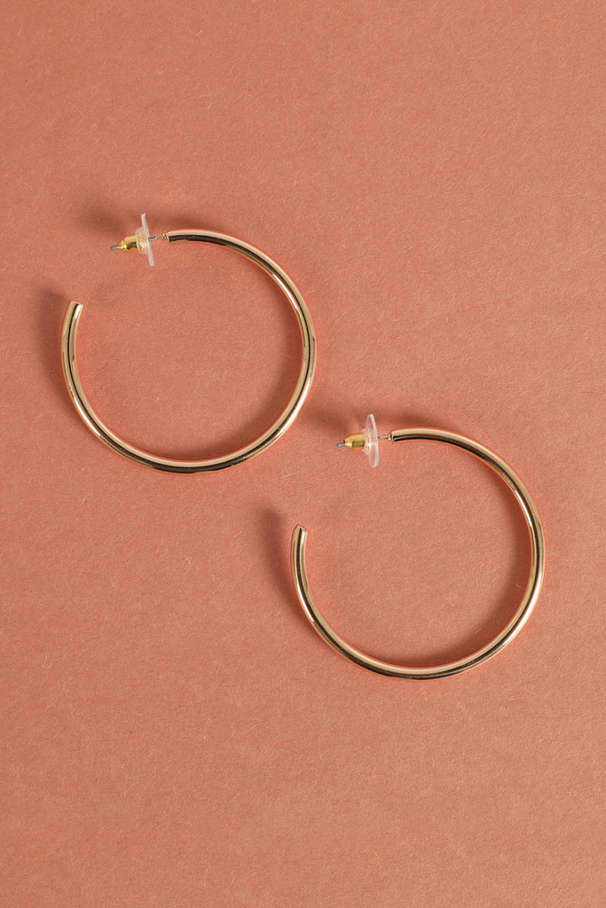 HOOP POST EARRINGS