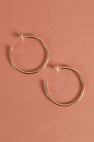 MYE1412MA - MAMA PINCHED HOOP DROP EARRINGS