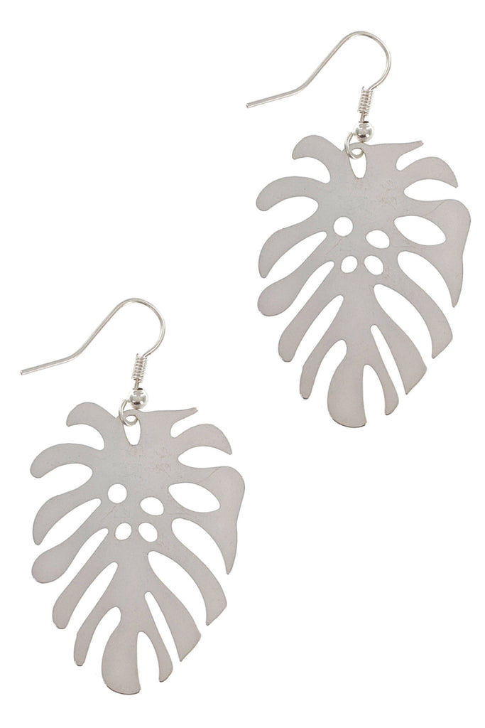 LEAF DROP FASHION EARRINGS