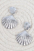 SILVER SEASHELL FASHION EARRINGS