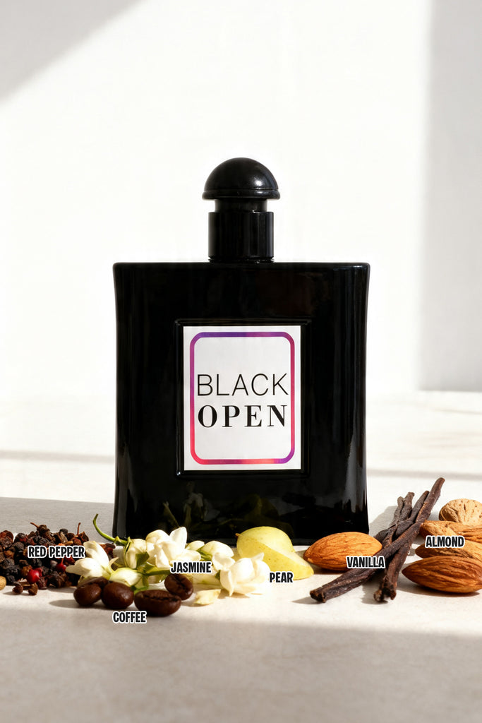 BLACK OPEN SPRAY PERFUME EAU DE PARFUM FOR WOMEN - 100ML/3.4 FL.OZ.