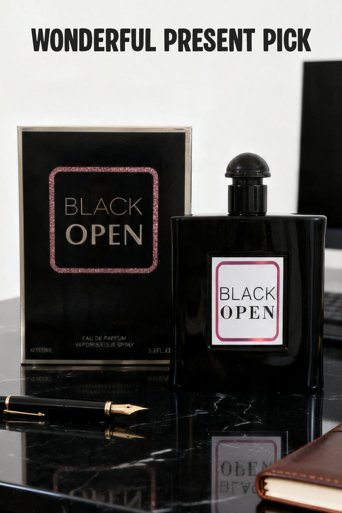 BLACK OPEN SPRAY PERFUME EAU DE PARFUM FOR WOMEN - 100ML/3.4 FL.OZ.