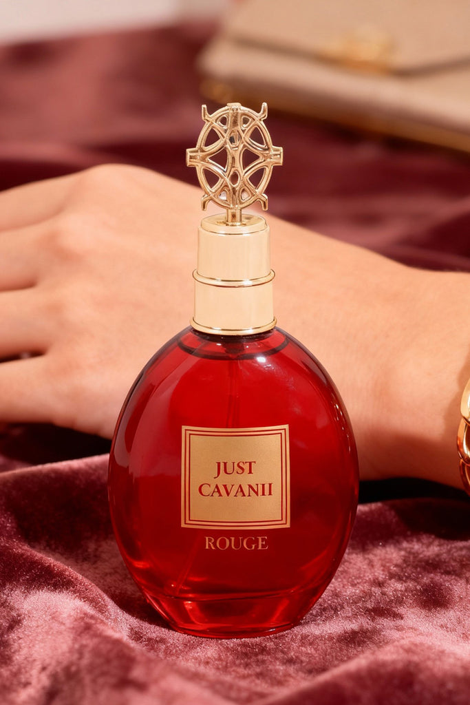 JUST CAVANII ROUGE RED SPRAY PERFUME EAU DE PARFUM FOR WOMEN - 100ML/3.4FL.OZ.