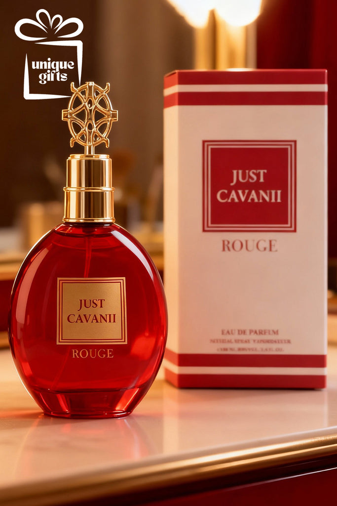 JUST CAVANII ROUGE RED SPRAY PERFUME EAU DE PARFUM FOR WOMEN - 100ML/3.4FL.OZ.