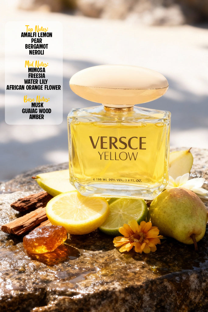 VERSCE YELLOW SPRAY PERFUME EAU DE PARFUM FOR WOMEN - 100ML/3.4FL.OZ.