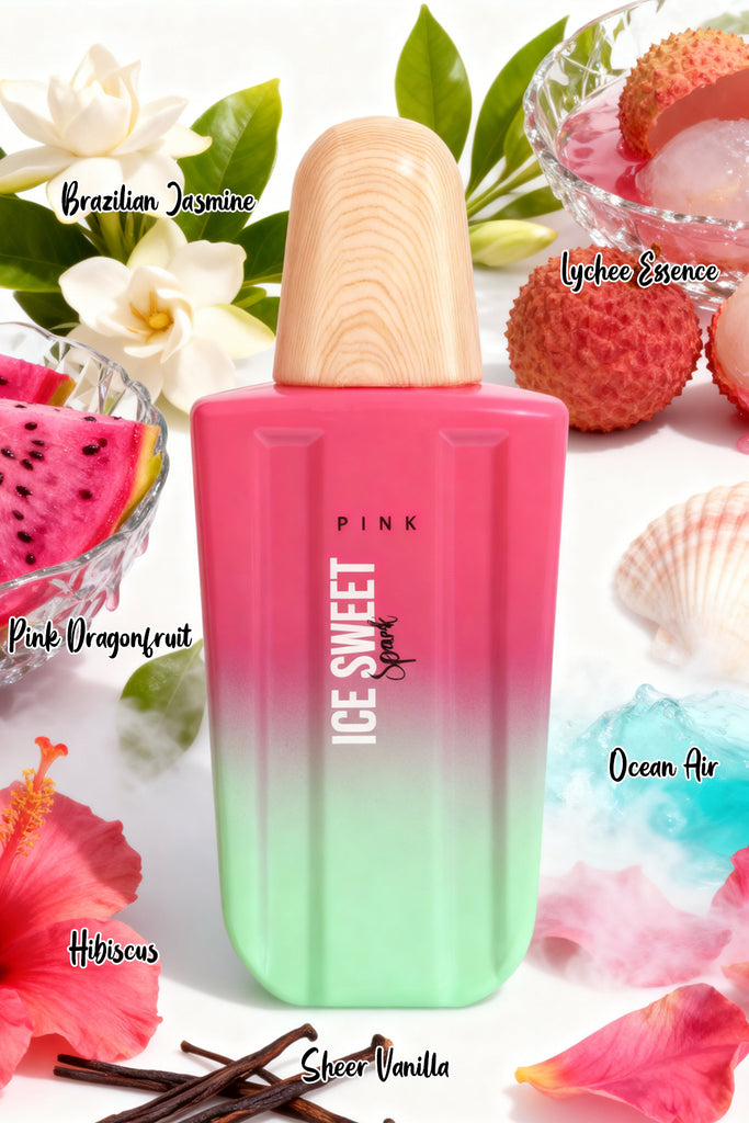 ICE SWEET SPARK PINK SPRAY PERFUME EAU DE PARFUM FOR WOMEN - 100ML/3.4FL.OZ.