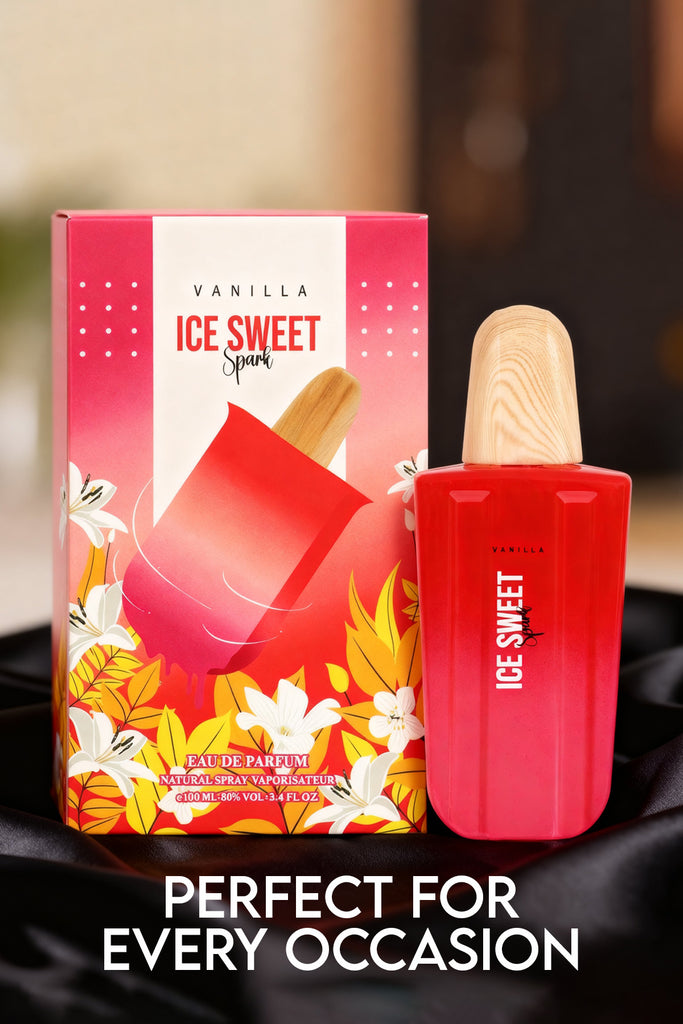 ICE SWEET SPARK VANILLA SPRAY PERFUME EAU DE PARFUM FOR WOMEN - 100ML/3.4FL.OZ.