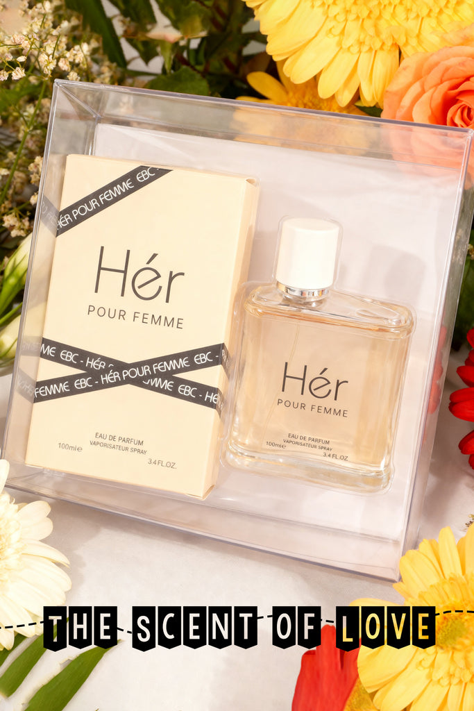 HER POUR FEMME SPRAY PERFUME EAU DE PARFUM FOR WOMEN - 100ML/3.4FL.OZ.