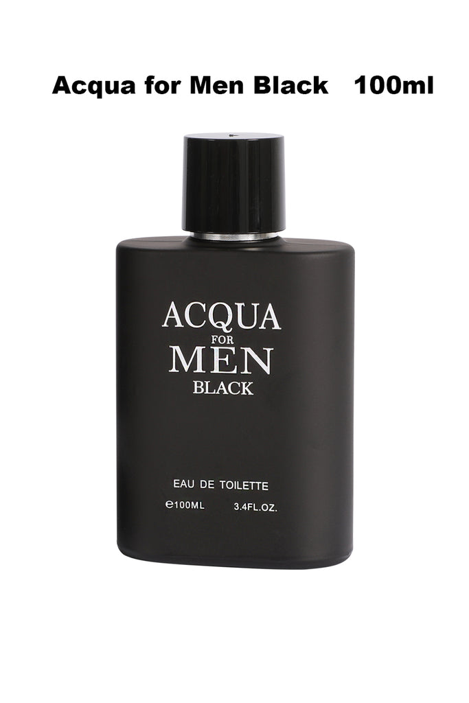 ACQUA FOR MEN BLACK SPRAY COLOGNE EAU DE TOILETTE FOR MEN - 100ML/3.4 FL.OZ.
