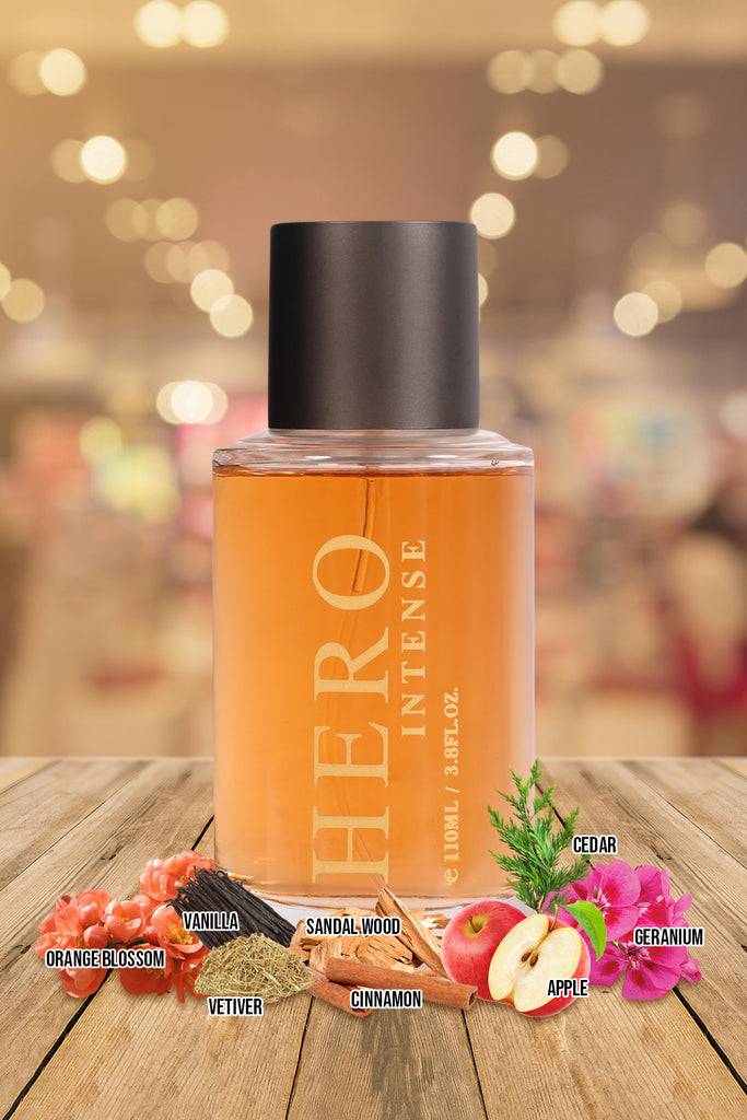 HERO INTENSE SPRAY PERFUME EAU DE TOILETTE FOR MEN - 100ML/3.8 FL.OZ.