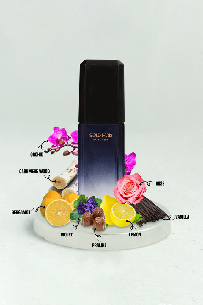 GOLD PARIS SPRAY COLOGNE EAU DE TOILETTE FOR MEN - 100ML/3.4 FL.OZ.