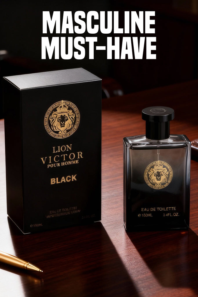 LION VICTOR BLACK SPRAY PERFUME EAU DE TOILETTE FOR MEN - 100ML/3.4 FL.OZ. - Riah Fashion