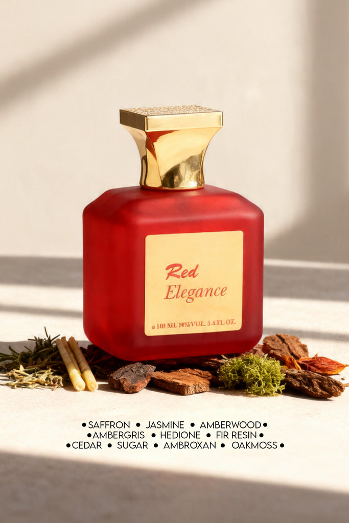 RED ELEGANCE SPRAY PERFUME EAU DE PARFUM FOR WOMEN - 100ML/3.4 FL.OZ