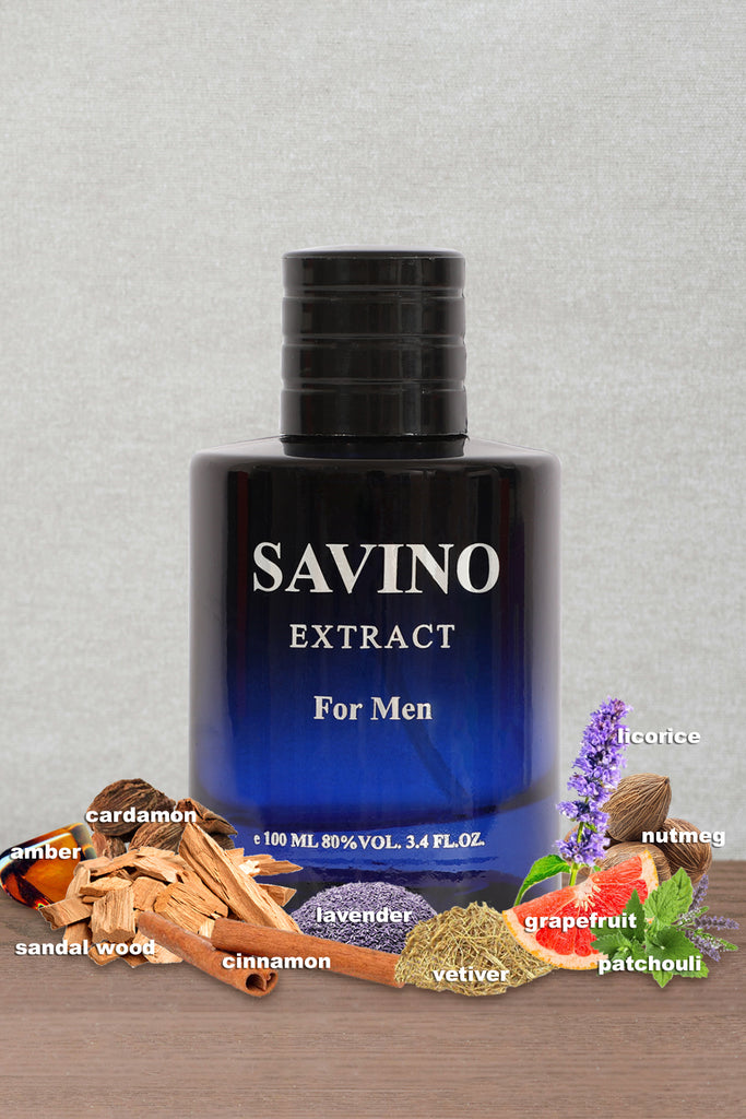SAVINO EXTRACT SPRAY PERFUME EAU DE PARFUM FOR MEN - 100ML/3.4FL.OZ.