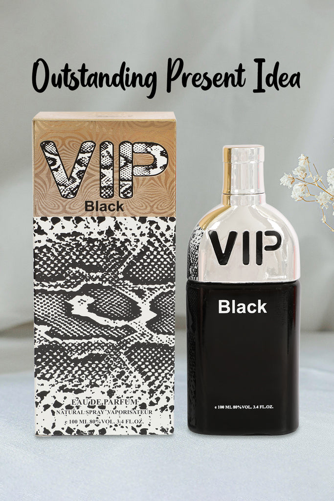 VIP BLACK SPRAY PERFUME EAU DE PARFUM FOR MEN - 100ML/3.4FL.OZ.
