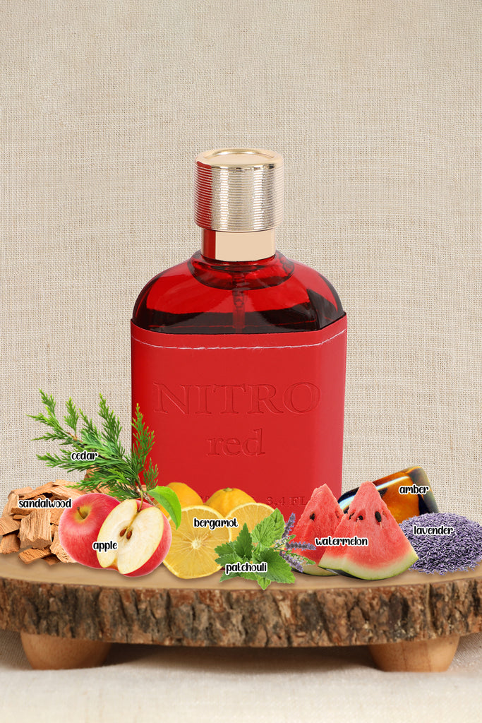 NITRO RED SPRAY PERFUME EAU DE PARFUM FOR MEN - 100ML/3.4FL.OZ.