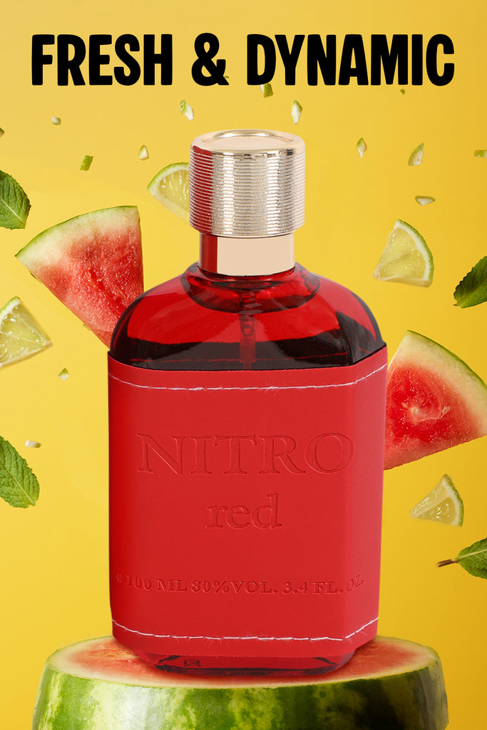 NITRO RED SPRAY PERFUME EAU DE PARFUM FOR MEN - 100ML/3.4FL.OZ.