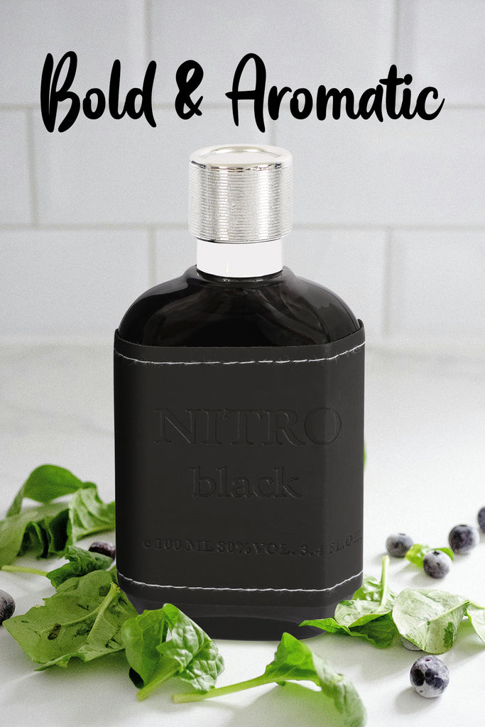 NITRO BLACK SPRAY PERFUME EAU DE PARFUM FOR MEN - 100ML/3.4FL.OZ.