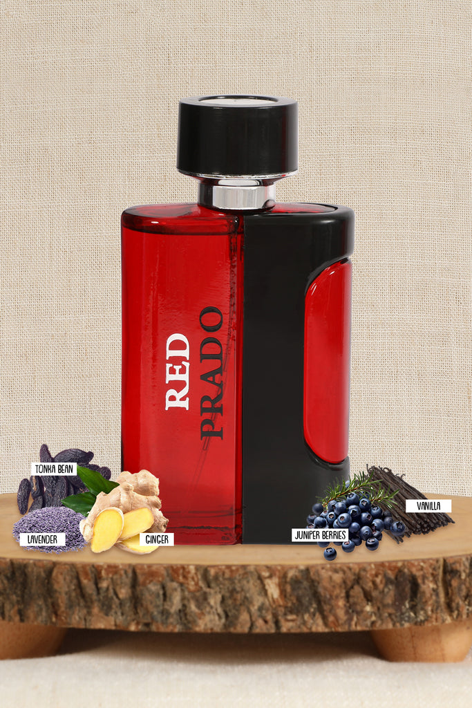 RED PRADO SPRAY PERFUME EAU DE PARFUM FOR MEN - 100ML/3.4FL.OZ.