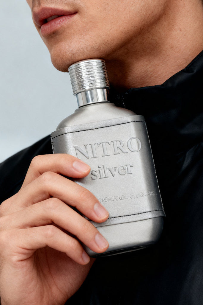 NITRO SILVER SPRAY PERFUME EAU DE PARFUM FOR MEN - 100ML/3.4FL.OZ.