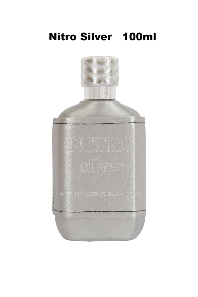 NITRO SILVER SPRAY PERFUME EAU DE PARFUM FOR MEN - 100ML/3.4FL.OZ.