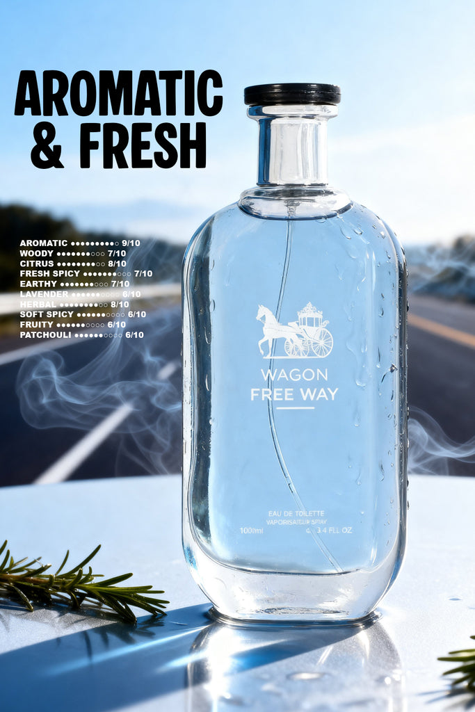 WAGON FREEWAY SPRAY PERFUME EAU DE TOILETTE FOR MEN - 100ML/3.4 FL.OZ.