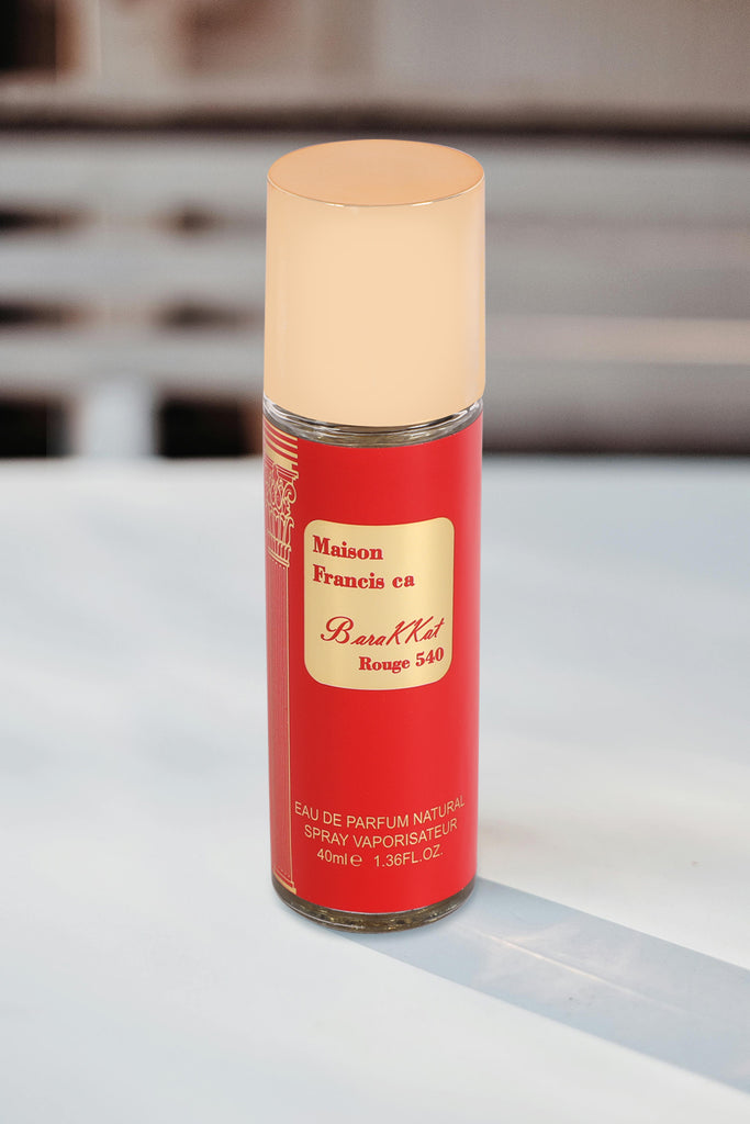 BARAKKAT ROUGE 540 MAISON FRANCIS SPRAY PERFUME EAU DE PARFUM FOR MEN AND WOMEN - 40ML/1.36FL.OZ. - Riah Fashion