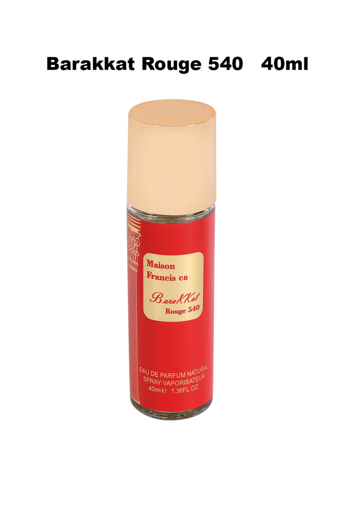 BARAKKAT ROUGE 540 MAISON FRANCIS SPRAY PERFUME EAU DE PARFUM FOR MEN AND WOMEN - 40ML/1.36FL.OZ. - Riah Fashion