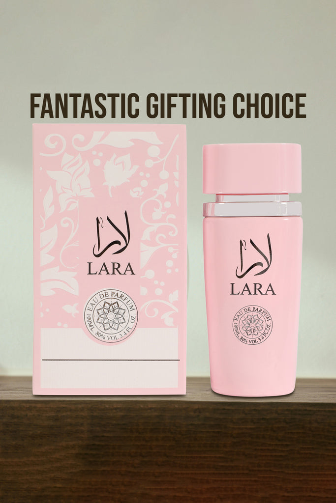 LARA PINK SPRAY PERFUME EAU DE PARFUM FOR WOMEN - 100ML/3.4 FL.OZ.