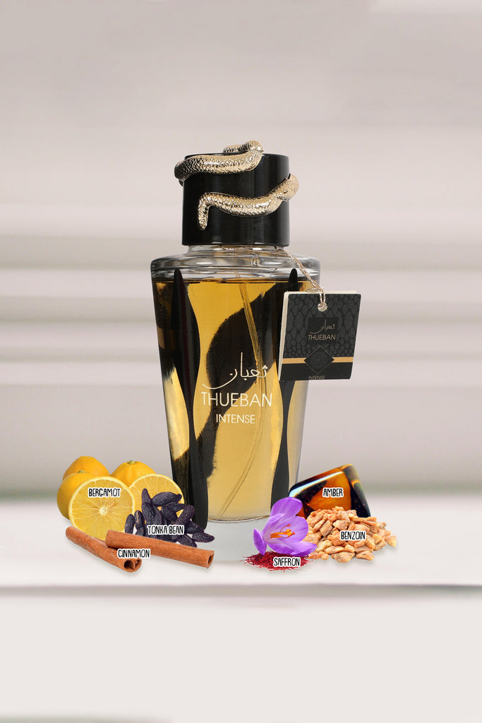 THUEBAN INTENSE-BLACK SPRAY PERFUME EAU DE PARFUM FOR MEN AND WOMEN - 100ML/3.4 FL.OZ.