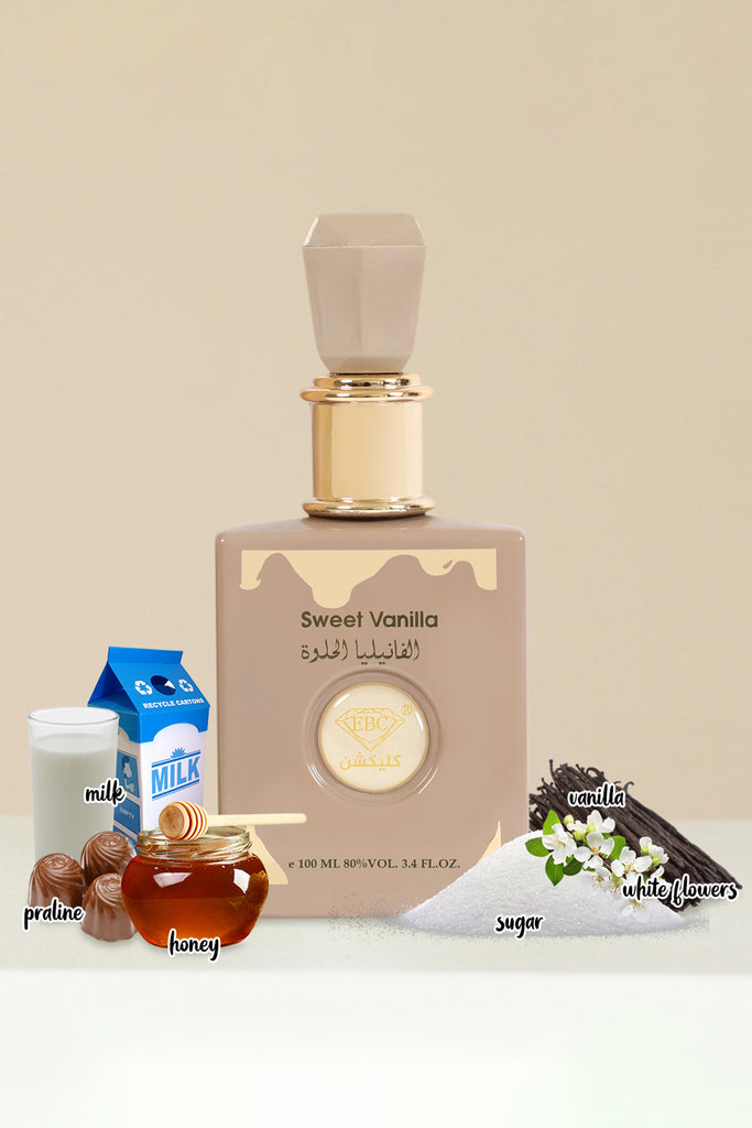 SWEET VANILLA  SPRAY PERFUME EAU DE PARFUM FOR WOMEN - 100ML/3.4FL.OZ.