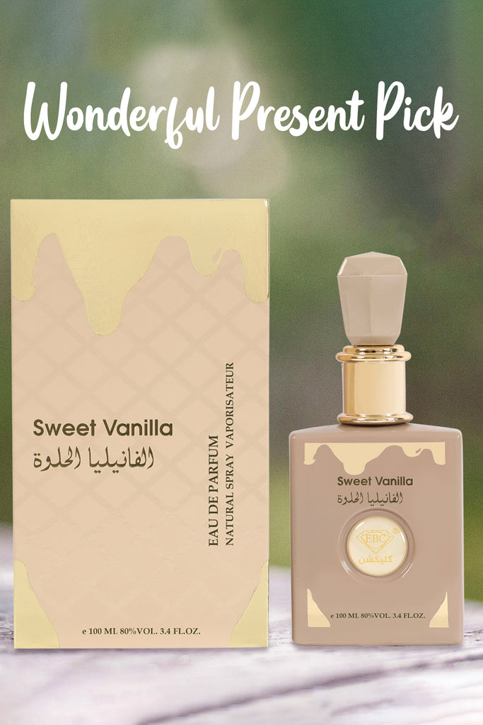 SWEET VANILLA  SPRAY PERFUME EAU DE PARFUM FOR WOMEN - 100ML/3.4FL.OZ.