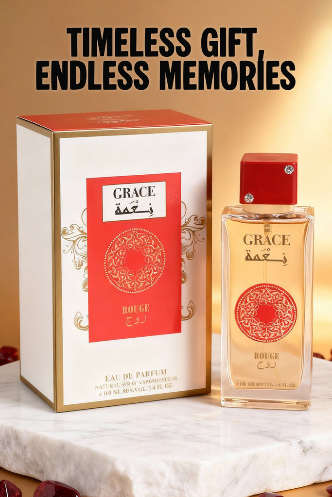 GRACE ROUGE RED SPRAY PERFUME EAU DE PARFUM FOR WOMEN - 100ML/3.4FL.OZ.