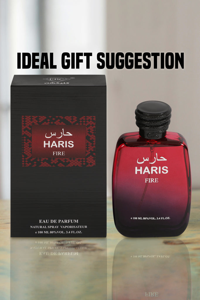 HARIS FIRE SPRAY PERFUME EAU DE PARFUM FOR MEN AND WOMEN - 100ML/3.4FL.OZ.