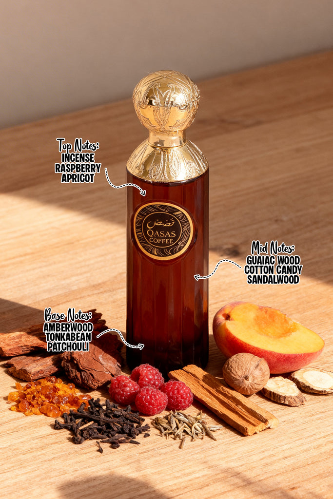 QASAS COFFEE SPRAY PERFUME EAU DE PARFUM FOR MEN AND WOMEN - 100ML/3.4FL.OZ.