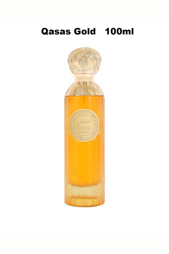 QASAS GOLD SPRAY PERFUME EAU DE PARFUM FOR MEN AND WOMEN - 100ML/3.4FL.OZ.