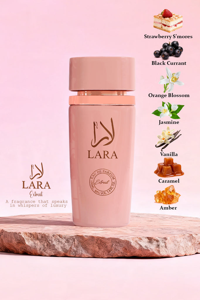 LARA EXTRAIT SPRAY PERFUME EAU DE PARFUM FOR WOMEN - 100ML/3.4FL.OZ.