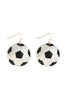 GAMEDAY WOOD DANGLE FISH HOOK EARRINGS