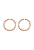 GLITTER PU LEATHER HOOP EARRINGS