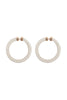 GLITTER PU LEATHER HOOP EARRINGS