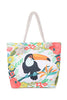 BIRD FLORAL TOTE BAG