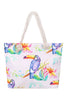 BIRD FLORAL TOTE BAG