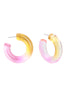 ACRYLIC TIEDYE HOOP EARRINGS