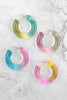 ACRYLIC TIEDYE HOOP EARRINGS