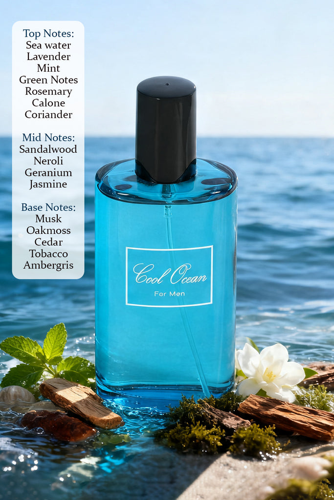 COOL OCEAN SPRAY PERFUME EAU DE PARFUM FOR MEN - 100ML/3.4FL.OZ.