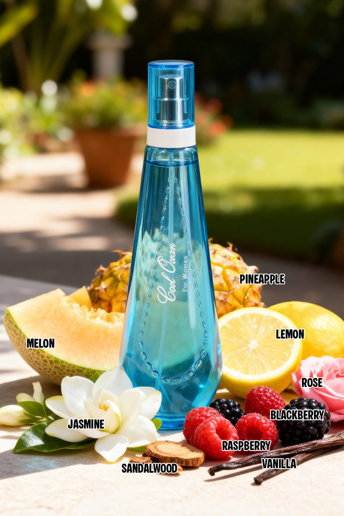 COOL OCEAN FOR SPRAY PERFUME EAU DE PARFUM FOR WOMEN - 100ML/3.4FL.OZ. - Riah Fashion