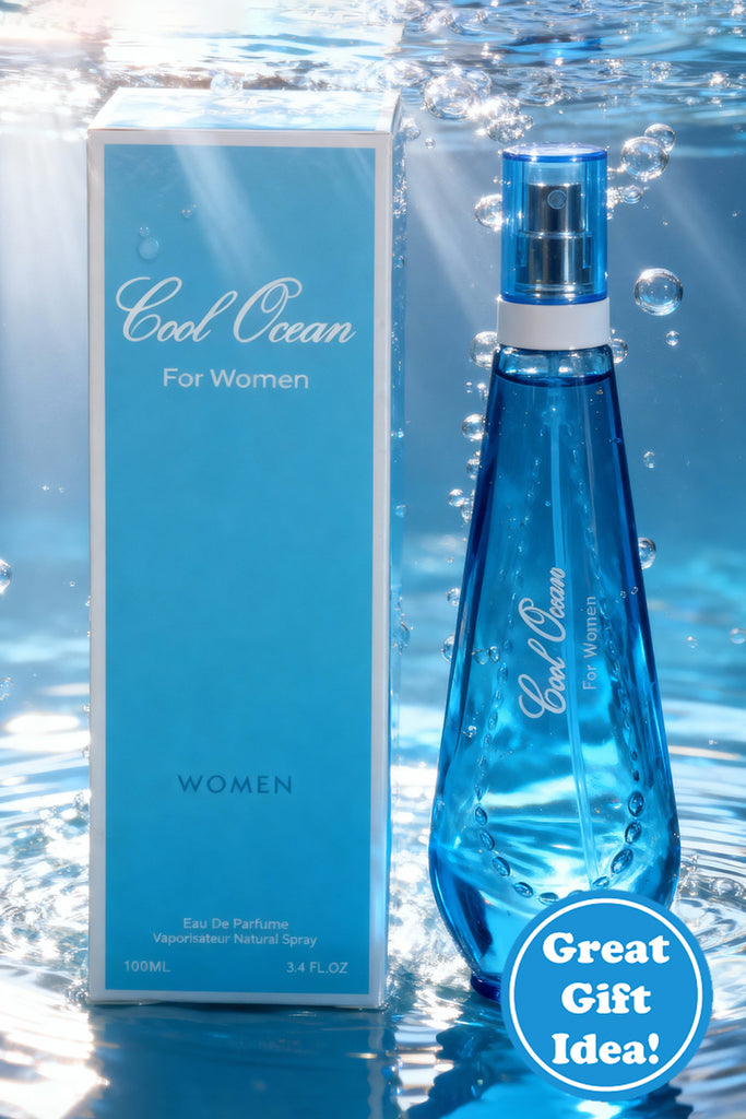 COOL OCEAN FOR SPRAY PERFUME EAU DE PARFUM FOR WOMEN - 100ML/3.4FL.OZ. - Riah Fashion